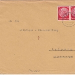 DR-Infla - Meseritz 1923 Firmenbrief (Vordruckkuvert) n. Leipzig