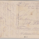 DR - Kreuz (Ostbahn) Bahnhof farb. AK Feldpost n. Marienthla (Pom.) 1916