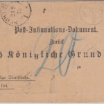 DR - Schwetzkau 26.2.78 K2 Postinsinuationsdokument n. Lissa 20 Pfg. Nachporto