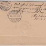 DR - Konitz 1897 Zustellurkunde Frei d. Ablösung No.21 n. Czersk - Retourvermerk