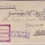 DR - Konitz 1910 Zustellurkunde Frei d. Ablösung No.21 - Retourvermerk