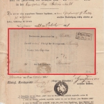 Preussen - Dirschau 28/10 Ra2 Insinuationsdokument 1861 - mit Inhalt