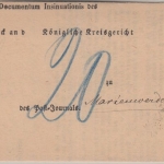 DR - Czerwinsk 17.12.75 K1 Insinuationsdokument n. Marienwerder - mit Inhalt