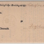 Preussen - Dirschau 21.4.66 K2 Insinuationsdokument - mit Inhalt v. Bobau