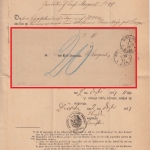DR - Dirschau 1.12.77 K1 Insinuationsdokument n. Pr. Stargard - mit Inhalt