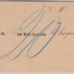 DR - Dirschau 1.12.77 K1 Insinuationsdokument n. Pr. Stargard - mit Inhalt