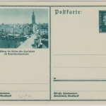 DR - 8 Pfg. Ebert Bildganzsache Bild Hansestadt Elbing ungelaufen