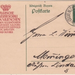 Bayern - 5 Pfg. Luitpold Sonder-GA Gewerbeschau Günzburg - Memmingen 1912