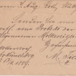 Bayern - 5 Pfg. Ziffer/Rauten Ganzsache Münchberg - Stuttgart 1888
