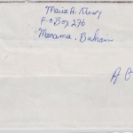 Bahrain - 80 F. Freimarke + Zwangszuschlagsmarke Luftpostbrief i.d. SCHWEIZ 1976