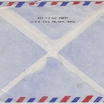 Israel - 350 Pr. Landscape, Airmail to USA Tel-Aviv - New York 1955