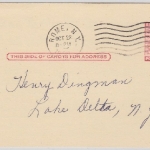 USA - 2 C. Ganzsache priv. Zudruck "Used Car Sale" Rome - Lake Delta 1956