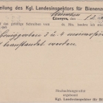 Bayern - Dienstpostkarte Frei d. Ablösung Bienenzucht München - Landsberg 1911