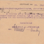 DR-Infla 40 Pfg. Ziffer Perfin "DZ" illustr. Firmenkarte Stuttgart Chemnitz 1921