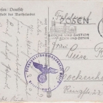 DR - Posen 1943 "Brücke und Bastion zwischen Reich und Osten" Feldpostkarte n.