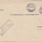 DR - Frei d. Ablösung No.16 Grossh. Bad. Kunstgewerbeschule Brief Karlsruhe 1913