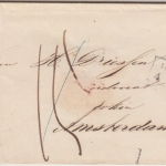 Preussen - Bocholt 4/1 Ra2 Brief n. HOLLAND (Amsterdam) ohne Inhalt ca. 1855/60