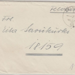 DR - Fp.Nr. 26789 Gebirgsjäger Feldpostbrief an Finnin bei FpNr. 18159 1944 RR!