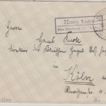 DR - Neues Lager ü. Altes Lager (Kr. Jüterbog) Landpost-Ra2 Brief n Köln 18.4.34