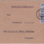 DR - Fp.Nr. 06699 (1.Kp. Techn.Btl. Mineralöl B33) Luftfeldpostbrief 6.7.43 n.