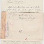 DR - Marine-Feldpostprüfstelle Rostock Zensur Feldpostbrief FpNr. 00681B 6.12.42