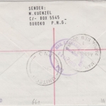 Papua New Guinea PNG - 60+2x45 T. Soldaten Einschreibebrief Unitech 1.9.1992