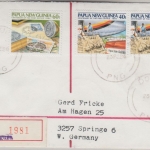 Papua New Guinea PNG - 2x40+60 T. Postdienst Einschreibebrief Dogura 25.2.1986