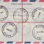 Papua New Guinea PNG - 40 T. u.a. Schnecken Einschreibebrief Wabag 27.4.1984