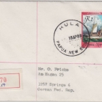 Papua New Guinea PNG - 2 K. Segelschiff Einschreibebrief Hula 18.4.1989