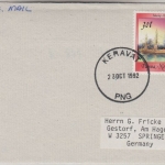 Papua New Guinea PNG - 30 T. Segelschiff Brief Keravat - Springe 23.10.1992