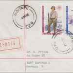 Papua New Guinea PNG - 60+90 T. Soldaten Einschreibebrief Woitape 6.9.1992