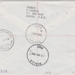 Papua New Guinea PNG - 2x35+2x60 T. Wasserfälle Einschreibebrief Bialla 1990