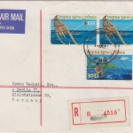 Papua New Guinea PNG - 2x15+30 T. Fischen Einschreibebrief Chuave 1.10.1981