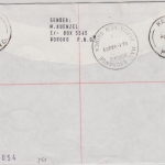 Papua New Guinea PNG - 70 T. u.a. letter writing Einschreibebrief Kerema 1989