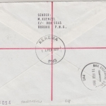 Papua New Guinea PNG - 2x35+2x60 T. Tanzmasken Einschreibebrief Kerema 14.2.1991