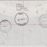 Papua New Guinea PNG - Vögel 1989 Satz Einschreibebrief Vanimo 19.2.1990