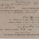 Thurn&Taxis - Bückeburg 1844 Inseratsquittung Expedition Fthm. Schaumburg Lippe
