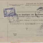 DR - 2 M. Nord/Süd u.a. Paketkarte i.d. TÜRKEI Hagen (Westf.) 6.10.1917