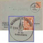 All.Bes./Kontrollrat - (10) Wilsdruff 1946 teilapt. Handwerbestempel Firmenbrief