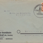 All.Bes./Kontrollrat - (10) Wilsdruff 1946 teilapt. Handwerbestempel Firmenbrief