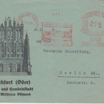 DR - Frankfurt a/Oder 1936 12 Pfg. AFS Stadtverwaltung illustr. Brief n. Berlin