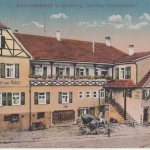 Baden-Württemberg - Simmersfeld b. Altensteig gasthaus Anker farb. AK 1922