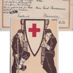 Österreich - Wien 1916 Vereinsspital No.4 Feldpostkarte Motiv Rotes Kreuz n.