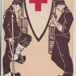 Österreich - Wien 1916 Vereinsspital No.4 Feldpostkarte Motiv Rotes Kreuz n.