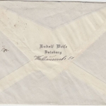 DR-Infla - 60 Pfg. Schmied Perfin "DM" Brief Duisburg - Meissen 1921