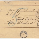 Bayern - 3 Pfg. Wappen Ganzsachenstreifband + Zusatz Kulmbach 1904 Nachporto