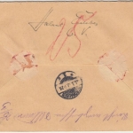 DR - 25+5 Pfg. Germania Eilboten-Wertbrief Alsleben - Nordhausen 1912 Nachporto