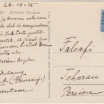 DR - 20 Pfg. 1000 J. Rheinland Karte n. PERSIEN Dresden - Teheran 1925 RRR!