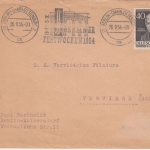Berlin - 40 Pfg. Wilhelm Humboldt Brief n. BELGIEN Charlottenburg 1954