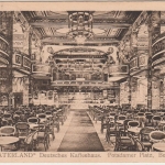 DR 2x 1 1/4 M. Germana Postkarte n. DÄNEMARK Berlin 1922 AK Kaffeehaus Vaterland